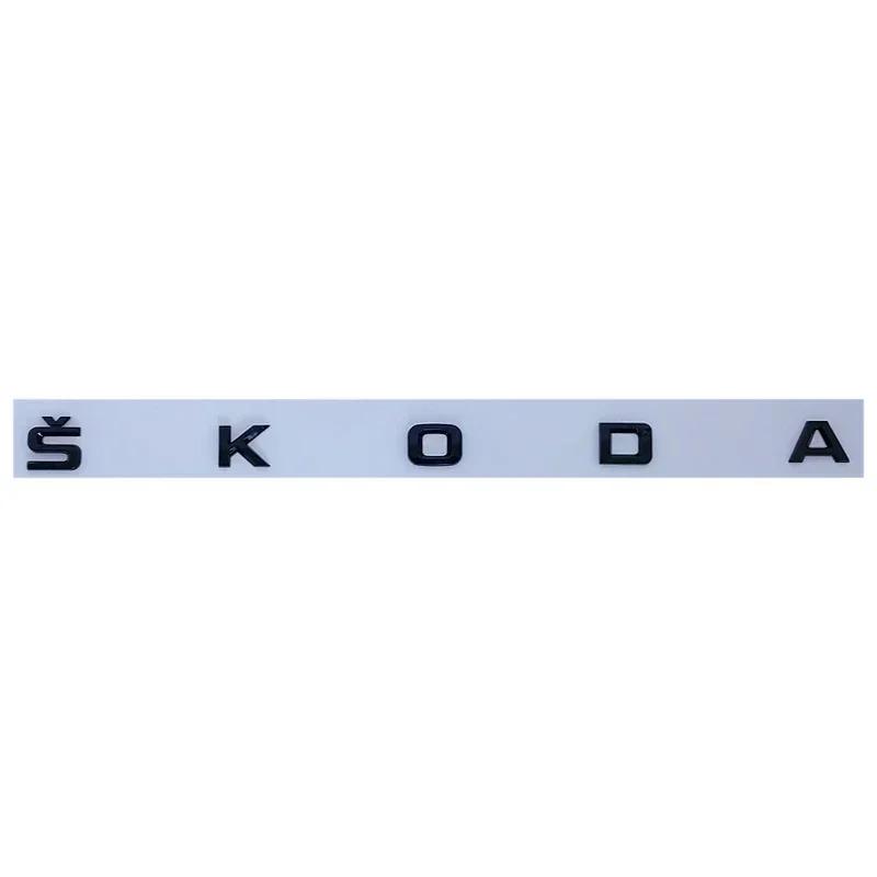 JBIW9 3D Car Rear Trunk Badge Emblem Sticker for Skoda Octavia Kodiaq Karoq Superb Rapid Fabia Kamiq Yeti 4x4 Letter Logo Accessories