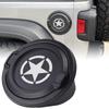 Wrangler Gas Cap Black Star Fuel Filler Door Gas Tank Door Compatible with Jeep Wrangler JL JL and Rubicon Cover, Cover, 2018-2021 Unlimited, (JLU),