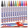 Tire Paint Pen Long Lasting Car Wheel Touch Up Paint Marker Pen Waterproof Oil Based Formula for Tire Restoration