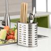 Полка для сушки кухонной утвари, держатель для палочек для еды, органайзер для хранения посуды из нержавеющей стали