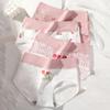 High Waist Panties Women Cotton Slimming Underwear Cute Print Briefs Breathable Ladies Underpants