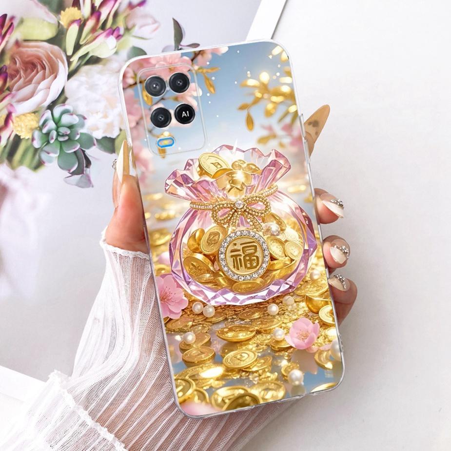 Чехол для Oppo A54 4G CPH2239 Роскошный чехол с рисунком бабочки Мягкий силиконовый чехол для телефона Для Oppo A54 5G A 54 s OppoA54s Fundas Сумки