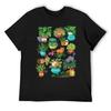 Cats And Plants T-Shirt Boys Whites Animal Prinfor Boys Customizeds Workout Shirts for Men