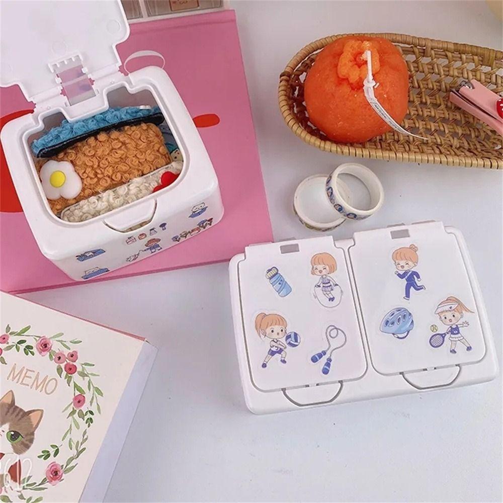 with Lid Desk Organizer Box Large Capacity Stationery Containers Student Children