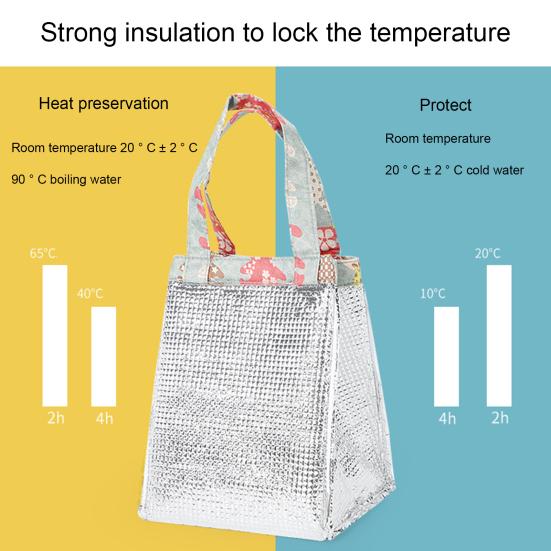 Полезное удержание холода с ручкой. Многофункциональная изолированная сумка для обеда большой емкости для офисной сумки для обеда.