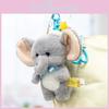 Sleeping Hat Cute Bow Cartoon Elephant Plush Toy Pendant For Bag Decoration
