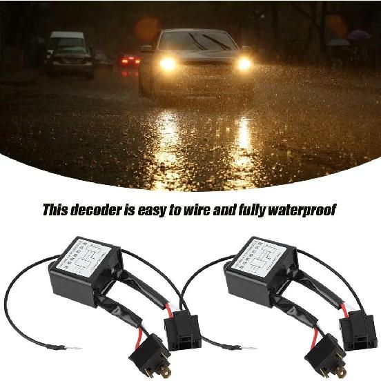 2Pcs H4 LED Reversed Polarity Converter Negative Switch Harness Adapter Polar Inverter for HID Xenon Lighting Car Electrical