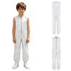 Kids Boys Girls Adaptive Jumpsuit Water Resistant Diaper Cover Bodysuit Sleeveless Zip-up Elastic Leg Opening Rompers for Pool Beach Swim