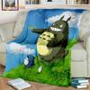 Одеяло в стиле аниме «Миядзаки», одеяло «Мой сосед Тоторо», одеяло «Унесенные призраками», фланелевое одеяло для спальни, гостиной, дивана