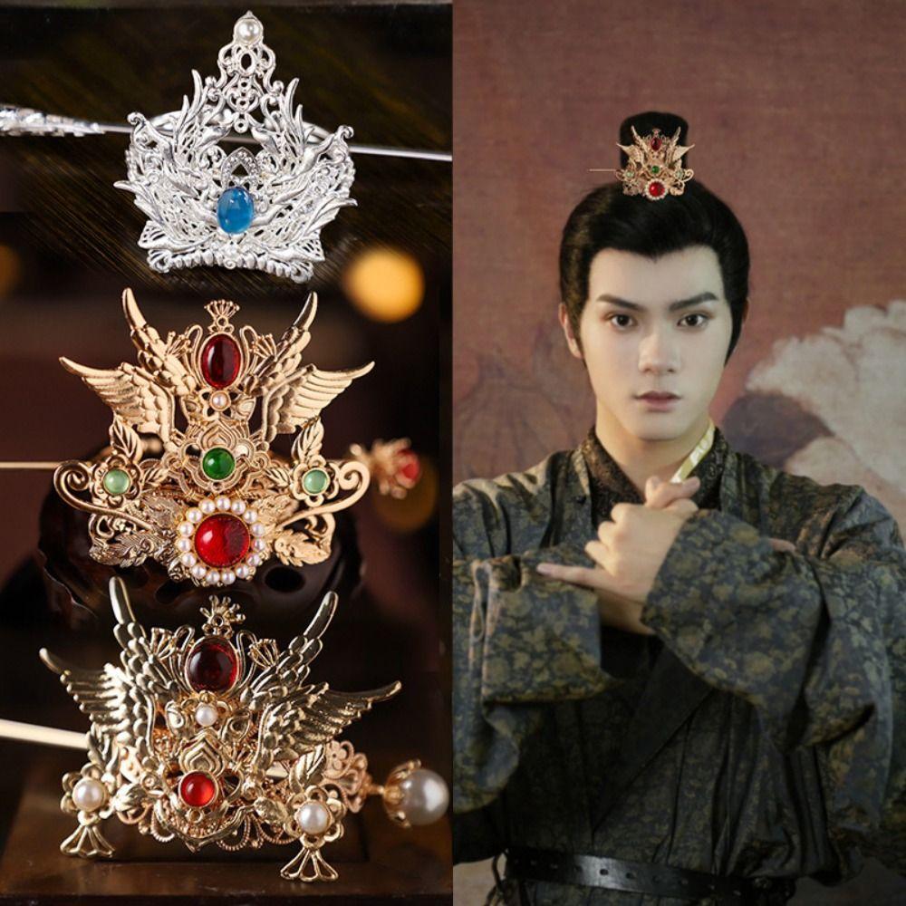 Цветная Глазурь Китайский Ханьфу Корона для Волос Танская Династия Шпилька для Волос Мальчики/Девочки