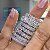 Luxury Zircon Diamond Band Ring for Women - High Design Sense R4577