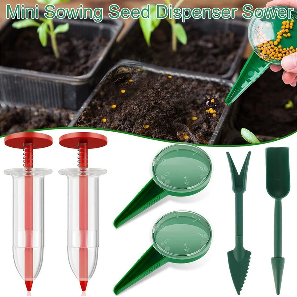 Сеялка для семян растений Сеялка для растений Сад Многофункциональный дозатор для посева Инструменты Адаптирующиеся к Различным Размерам