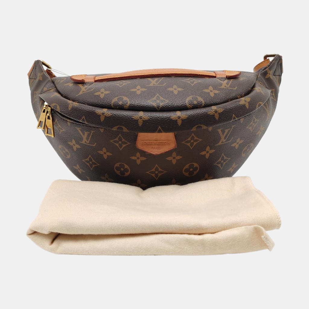 [Pre-Owned] Bumbag Classic Monogram Coated Canvas With Natural Cowhide - Very Good #1K0TO0A