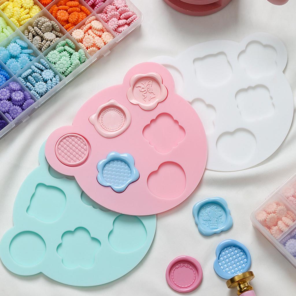 Wax Seal Stamp Silicone Mold Silicone Mold Shapes for Making Wax Seal Stamps Chocolate DIY Resin Casting Silicone Mold