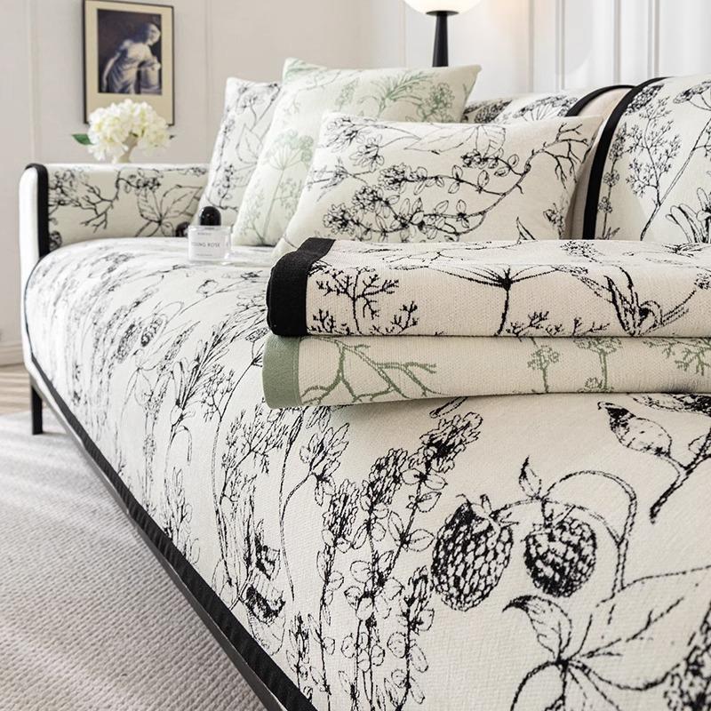 Четырехсезонный универсальный чехол для дивана, синель, диванная подушка Fuliu, жаккардовое полотенце для дивана, ковер для гостиной, домашнее декоративное одеяло