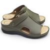 Sandals 5973 Lightweight Back Band Footbed Ladies LL Size Khaki [Pansy] Women's 2-Way Slip-ons (24.5cm - 25.0cm)