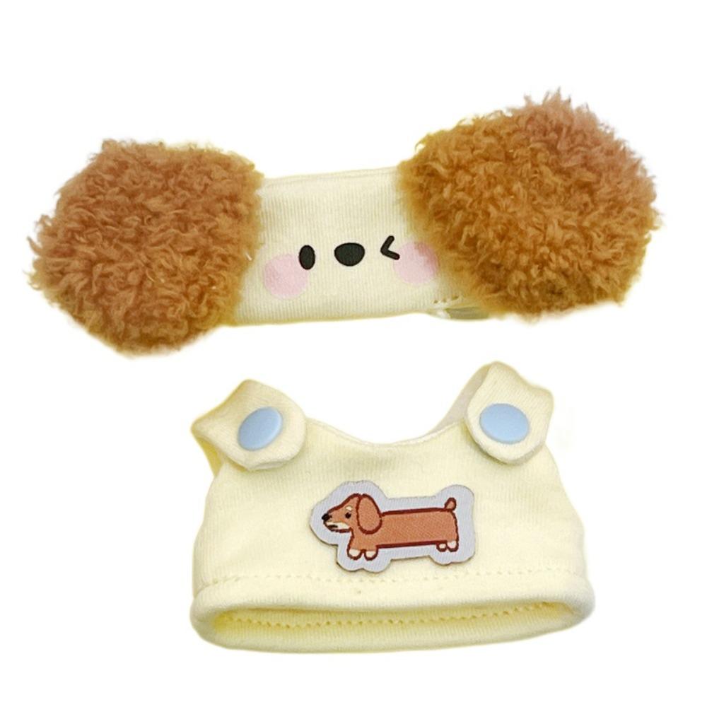 Lion 10cm Cotton Doll Clothes Strap Dress Doll Dress Up Set Doll Clothes Outfit  Children's Gift