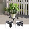 Поддон для растений на колесиках из железа для легкой мобильности Цветочные горшки и кадки Балкон Офис