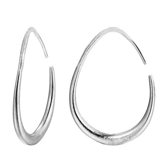 1 пара женских сережек Huggie, преувеличенные полированные геометрические овальные украшения для ушей, ювелирные изделия, серьги для выпускного вечера, длинные серьги-кольца для поездок на работу