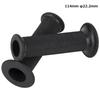 Kijima 201-202 Мотоциклетные запчасти Резиновая ручка Черная 4,5 x 0,9 дюйма (114 x 22.2 мм) Сквозной тип