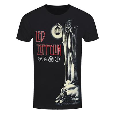 Футболка Led Zeppelin Отшельник Рок-группа Новая Черная Официальная