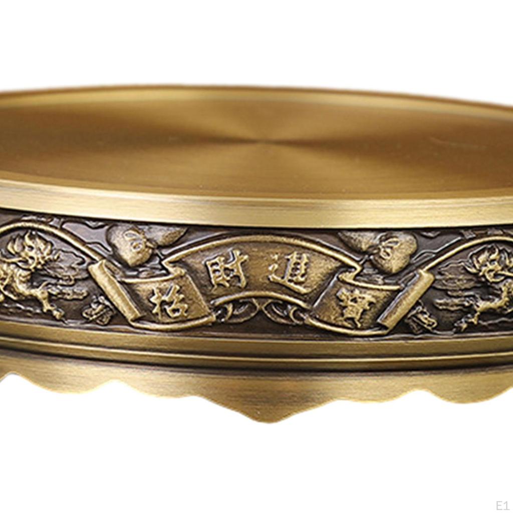 Основание горелки для благовоний, китайские украшения, ручное литье, домашнее украшение, чистая медь, круглая для спальни