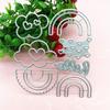 Металлические вырубки для DIY ручной работы Скрапбукинг Сердце Радуги Вырубки Нож Форма
