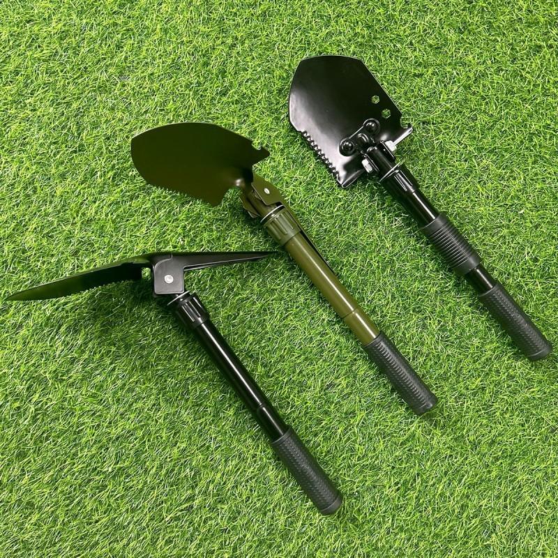 Outdoor Engineer Shovel Military Shovel Camping Supplies Portable Multifunctional Folding Military Shovel Garden Tooling