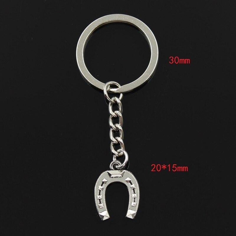 Модная Подкова 21x16 мм кулон 30 мм брелок для ключей металлическая цепочка бронзовый мужской автомобильный держатель подарочный сувенирный брелок