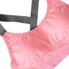 Women Running Fitness Yoga Seamless Bra Low Impact Back Sports Comfy Bra Vest for Exercise Pink M