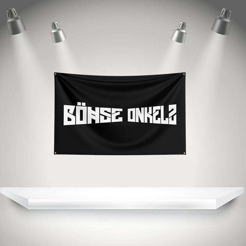 Bbohse Onkelz Flag Rock Music Band Banner 3x5ft With Brass Grommet Hd Printing Tapestry Exhibition Music Band Fans Garage Decor