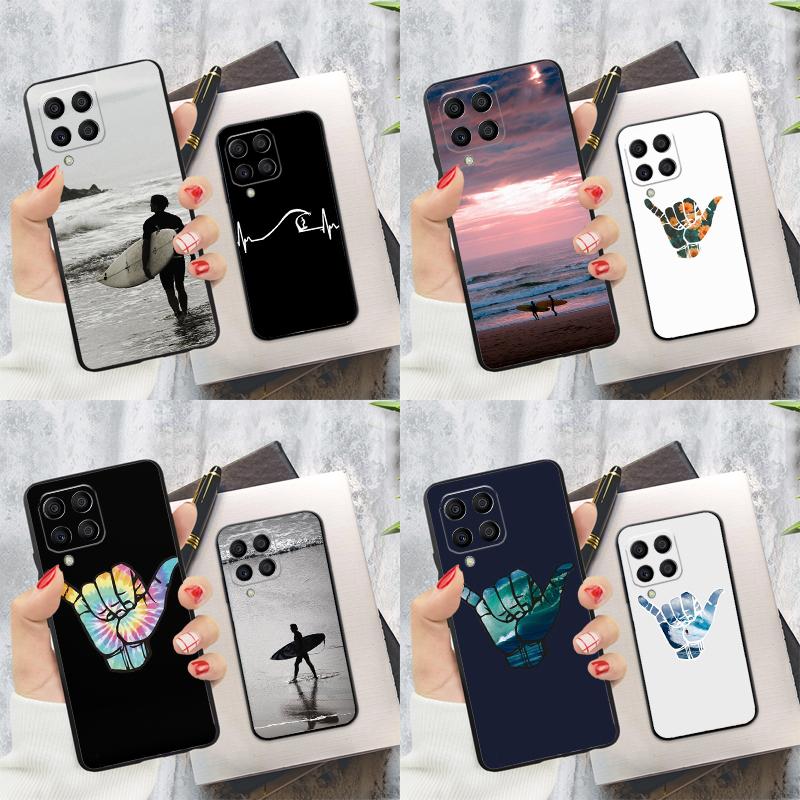 Surfer Surf Hang Loose Shaka Case For Samsung Galaxy M15 M55 M13 M23 M33 M53 M31 M51 M14 M34 M54 M20 M30s M12 M32 M52