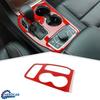 Красная накладка на панель переключения передач для интерьера, комплект отделки для Jeep Grand Cherokee 2016-