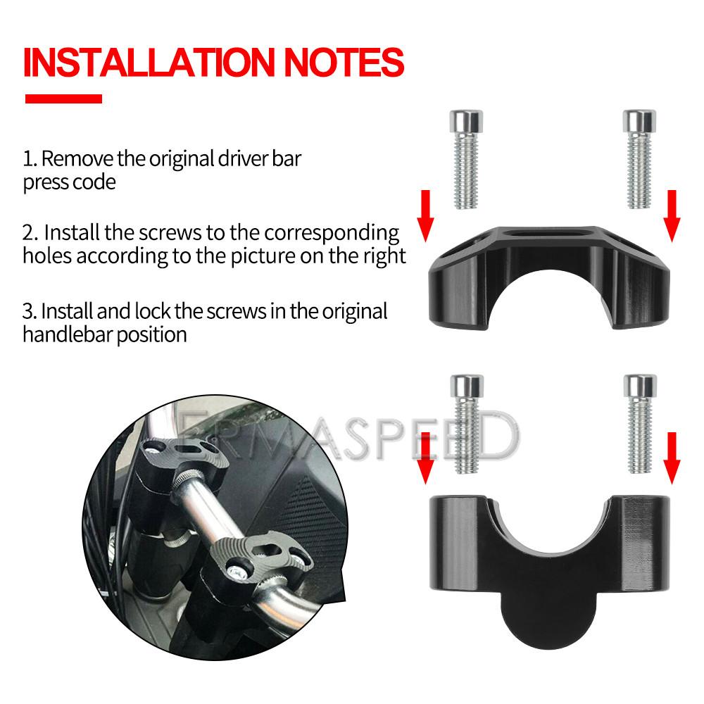 Зажим для крепления на руль мотоцикла 28 мм 1 1/8 "Универсальный зажим для крепления на руль для толстого стержня, подходит для велосипеда для бездорожья