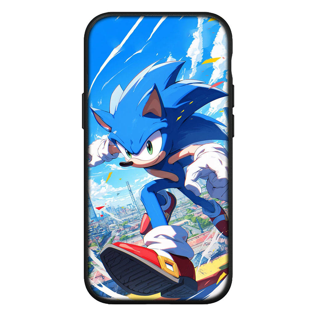 Чехол для iPhone 15 14 Xiaomi Redmi Note 13 12 11 Pro Max X 8 7 9 XR Samsung Galaxy S24 S23 A05 OPPO A15 Huawei аниме Sonic Hedgehog Forces телефон чехол