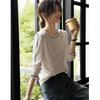 Women's Long-Sleeved Western-Style Casual Loose Round Neck Trendy T-Shirt