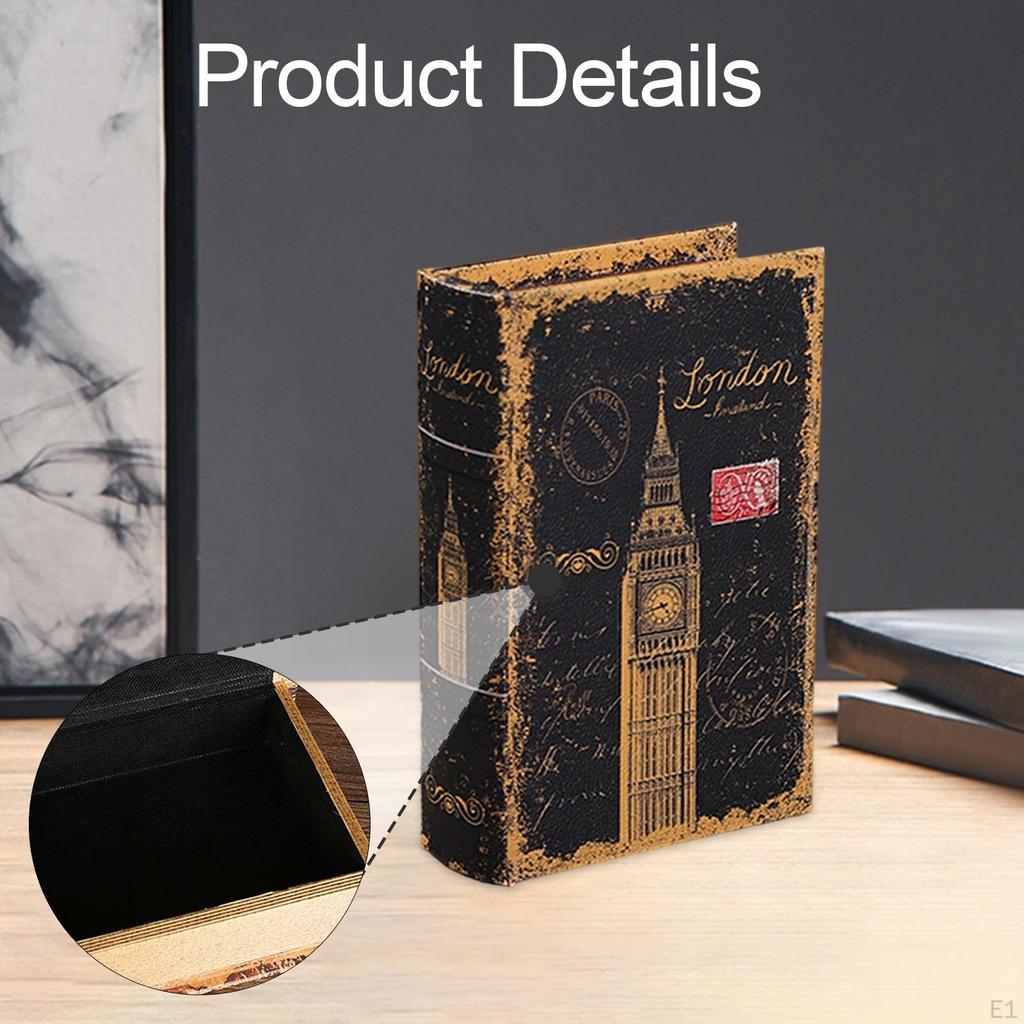 Модель книги-симулятора Миниатюрная коробка для хранения Роскошный футляр для ювелирных изделий для ТВ-тумбы Номер в отеле Спальня