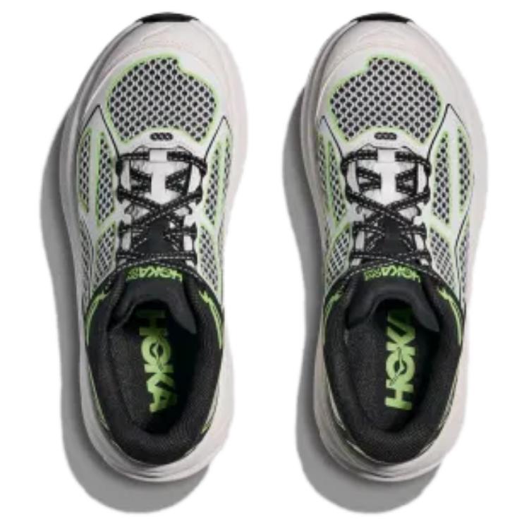 HOKA Clifton One9 белые черные зеленые кроссовки унисекс 1155370-BWHT
