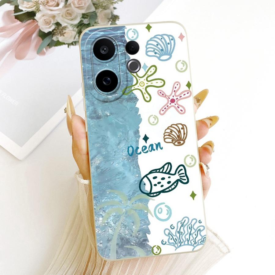 Для Vivo V60 Lite v 60 5G Чехол Кролик Расписной Чехол Мягкий Силикон Матовый Чехол для Телефона Для VivoV60 V 60Lite 4G 5G Чехол животное Capa