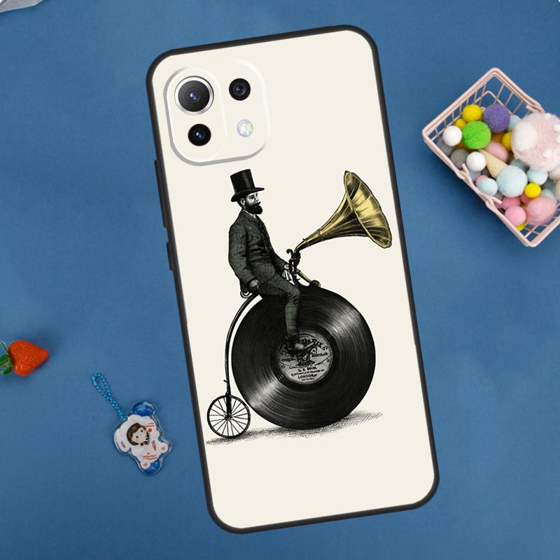 Vinyl Record Retro Case For Xiaomi 11T 12T 13T 14T Pro 13 14 15 Ultra POCO X7 Pro X3 X5 X6 M6 F5 F6 Pro Cover