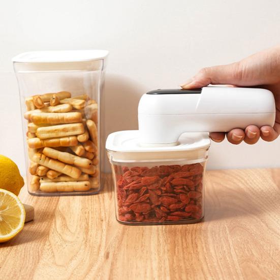 Беспроводной вакуумный упаковщик с цифровым дисплеем, мощное всасывание, компактный дизайн, портативная USB-перезаряжаемая машина для запечатывания пищевых пакетов