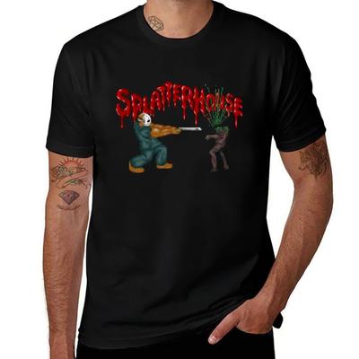 Футболка Splatterhouse летняя одежда топы оверсайз с графикой футболка для мужчин