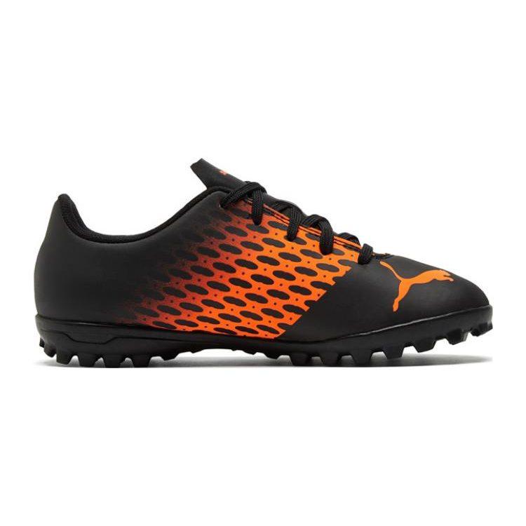 Puma Rapido 3 Spirit 3 TT Jr Устойчивые к истиранию Низкие Детские Футбольные Бутсы Черно-Оранжевые Детские 106072-04