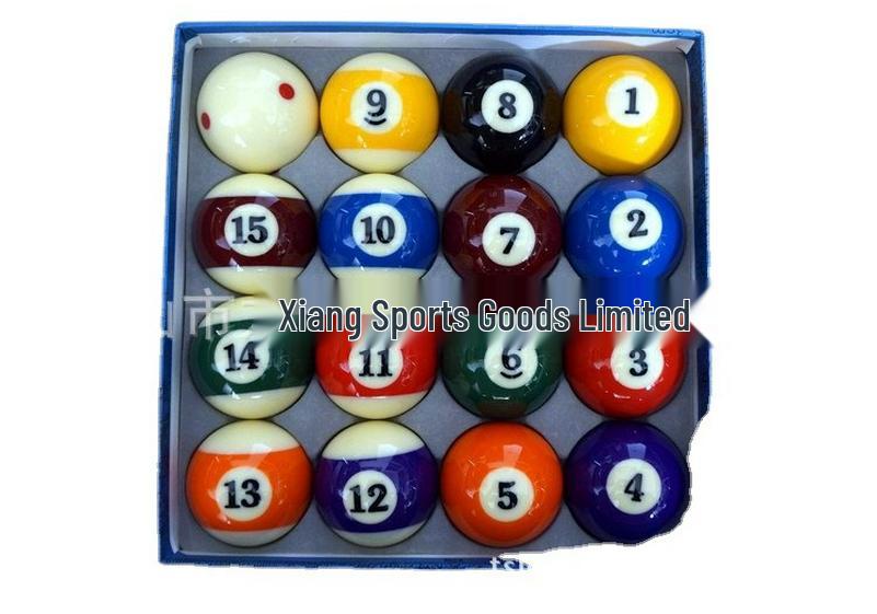 Xin Kang Large 5.72" American Black 8 & 16 Billiard Balls Set
