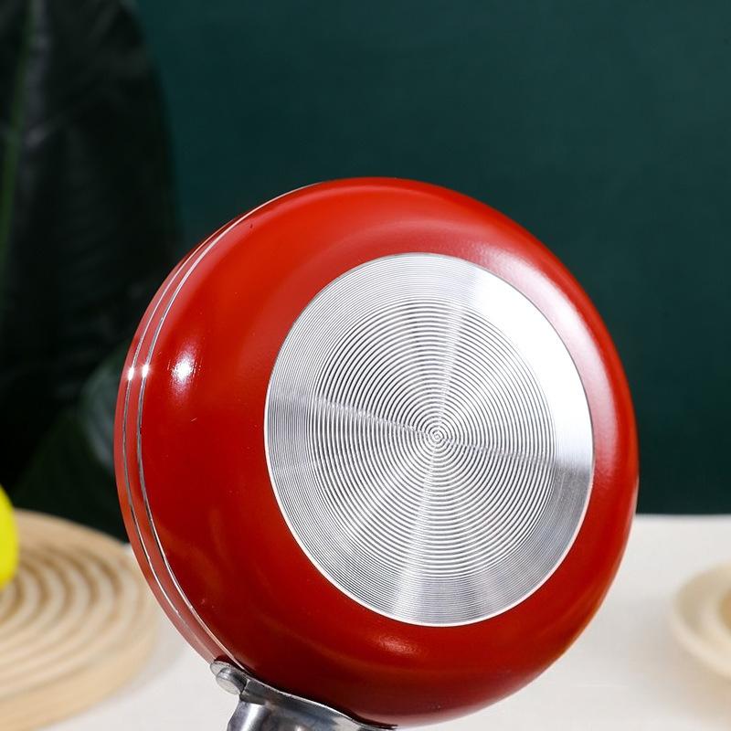 12cm/14cm/16cm Mini Frying Pan Non-Stick Steel Frypan Pot Saucepan Random Color For Cookware Kitchen Cookware