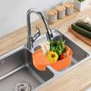 Корзина-уловитель пищи для раковины, седловидная, подвесная сушилка для овощей, многофункциональный дуршлаг для раковины, уловитель пищевых отходов