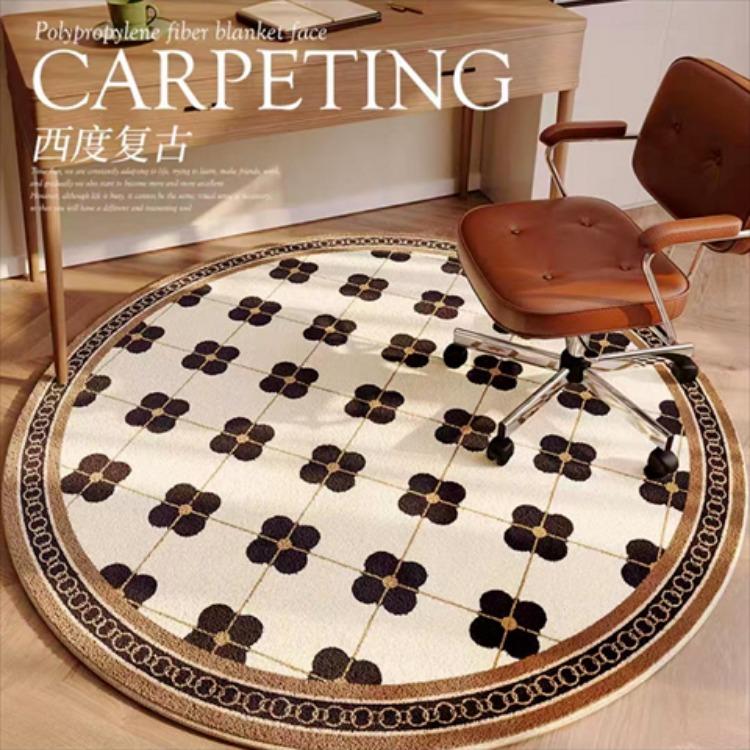 Circular Living Room Flower Shaped Carpet Bedroom Bedside Sofa Coffee Table Computer Chair Anti Slip and Wear-resistant