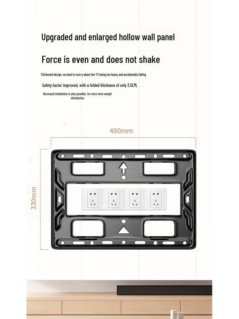 Ультратонкий поворотный настенный кронштейн для телевизоров 32-110 дюймов: Подвижный, Выдвижной, Устойчивый, Сверхпрочный