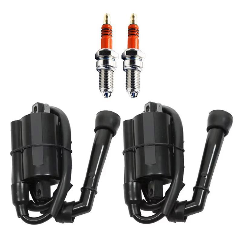 For Suzuki VS700 86 87 VS750 88-91 VS800 92 93 94-04 2 Ignition Coil Spark Plug