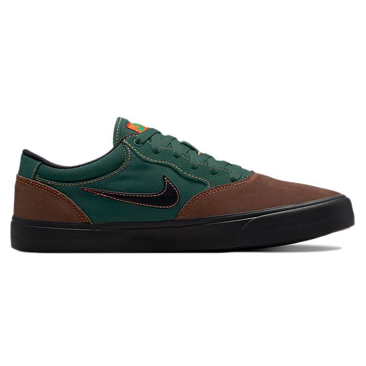 Nike Chron 2 SB Light Chocolate Noble Green Unisex Sneakers Safety-Orange Black DM3493-200